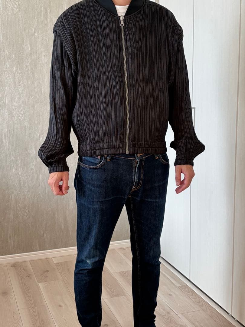 ISSEY MIYAKE MEN プリーツ MA-1 ジャケット ブルゾン