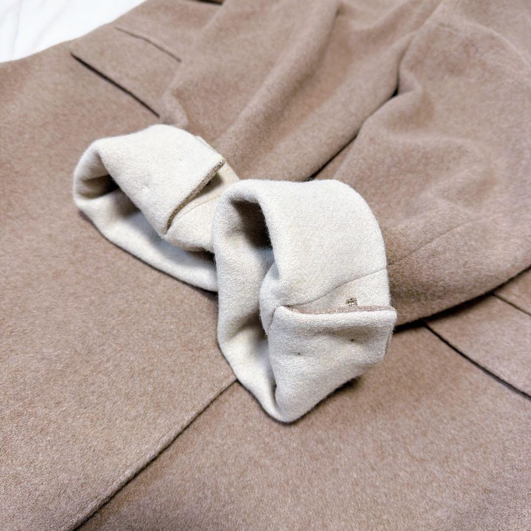 北欧、暮らしの道具店 3WAYアレンジ襟のかろやかチェスターコート ベージュ