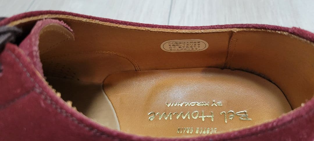 SCOTCH GRAIN スコッチグレイン スウェードストレートチップ レッド