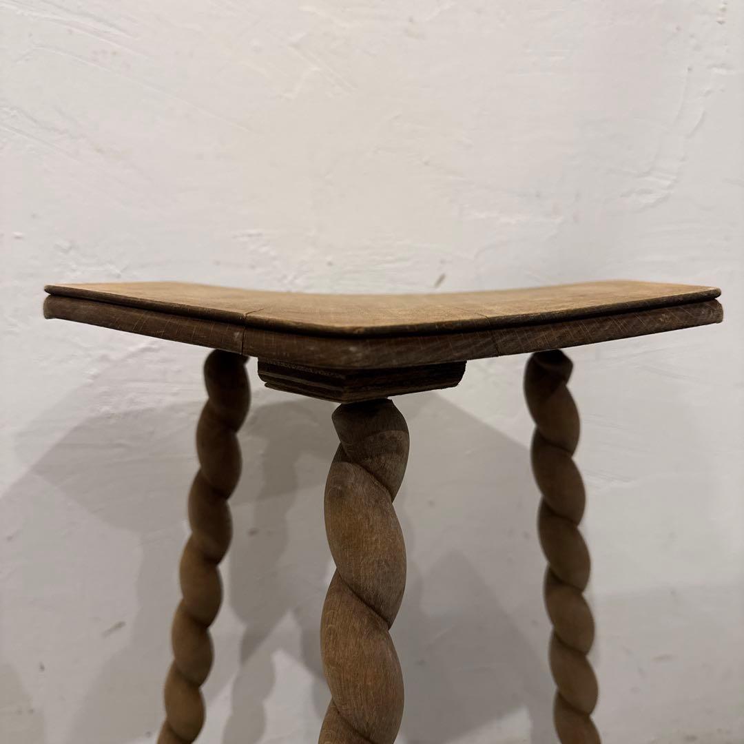 chiezouヴィンテージ　木製サイドテーブル　剥離