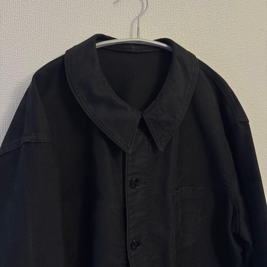 BEAU-FORT ブラックモールスキン カバーオール ワークジャケット 58