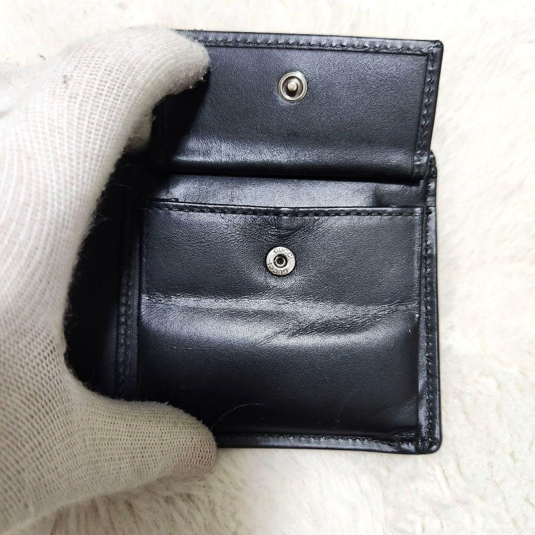 ✨極美品✨グッチ　二つ折り　小銭入れ　スネーク　アニマリエ　レザー　PVC