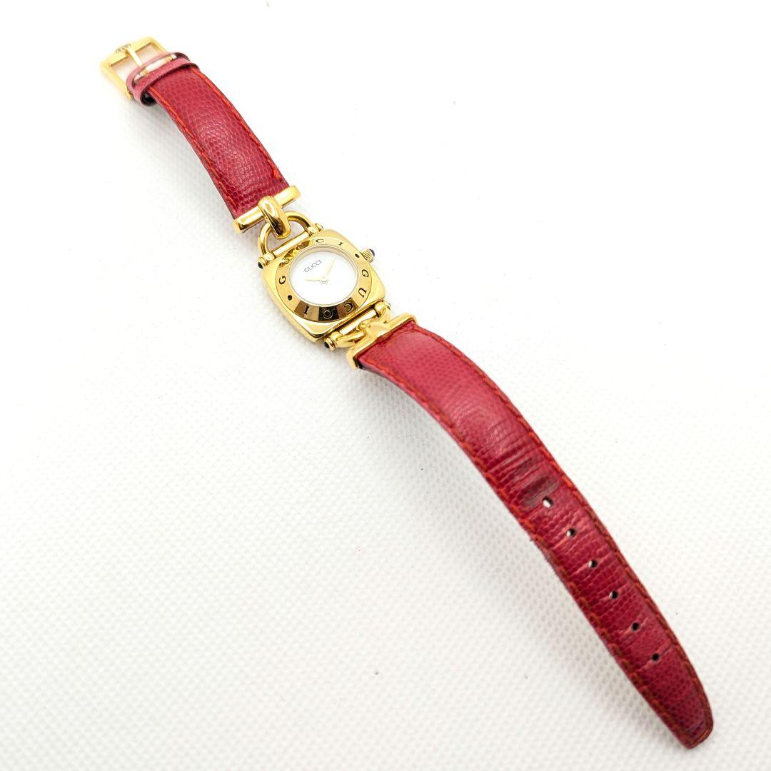 【箱・替えベルト付】GUCCI グッチ チェンジベルト ホワイト文字盤 腕時計