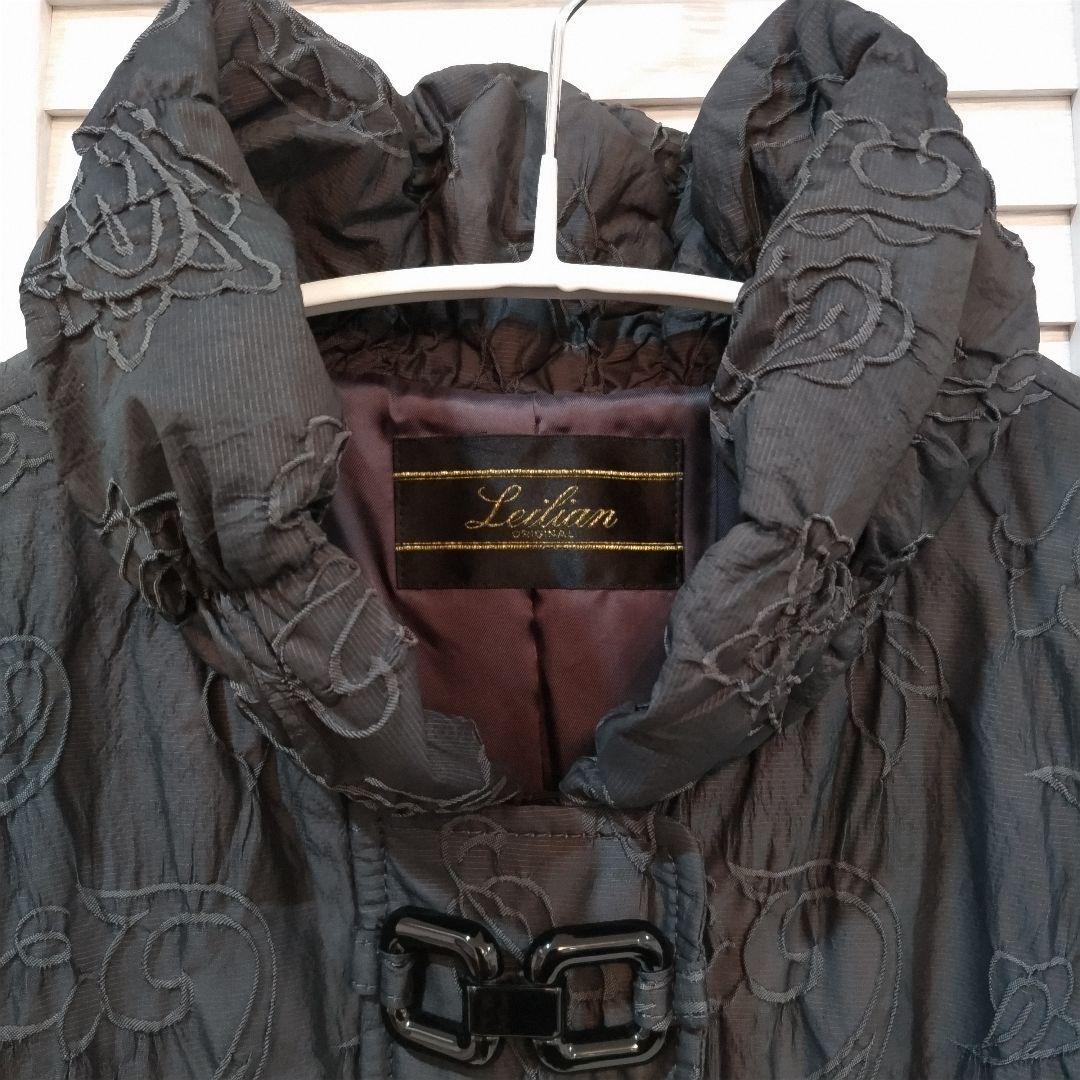 922 ⚜️レリアン⚜️❤品の良い刺繍模様入りおしゃれなコート❤13＋サイズ