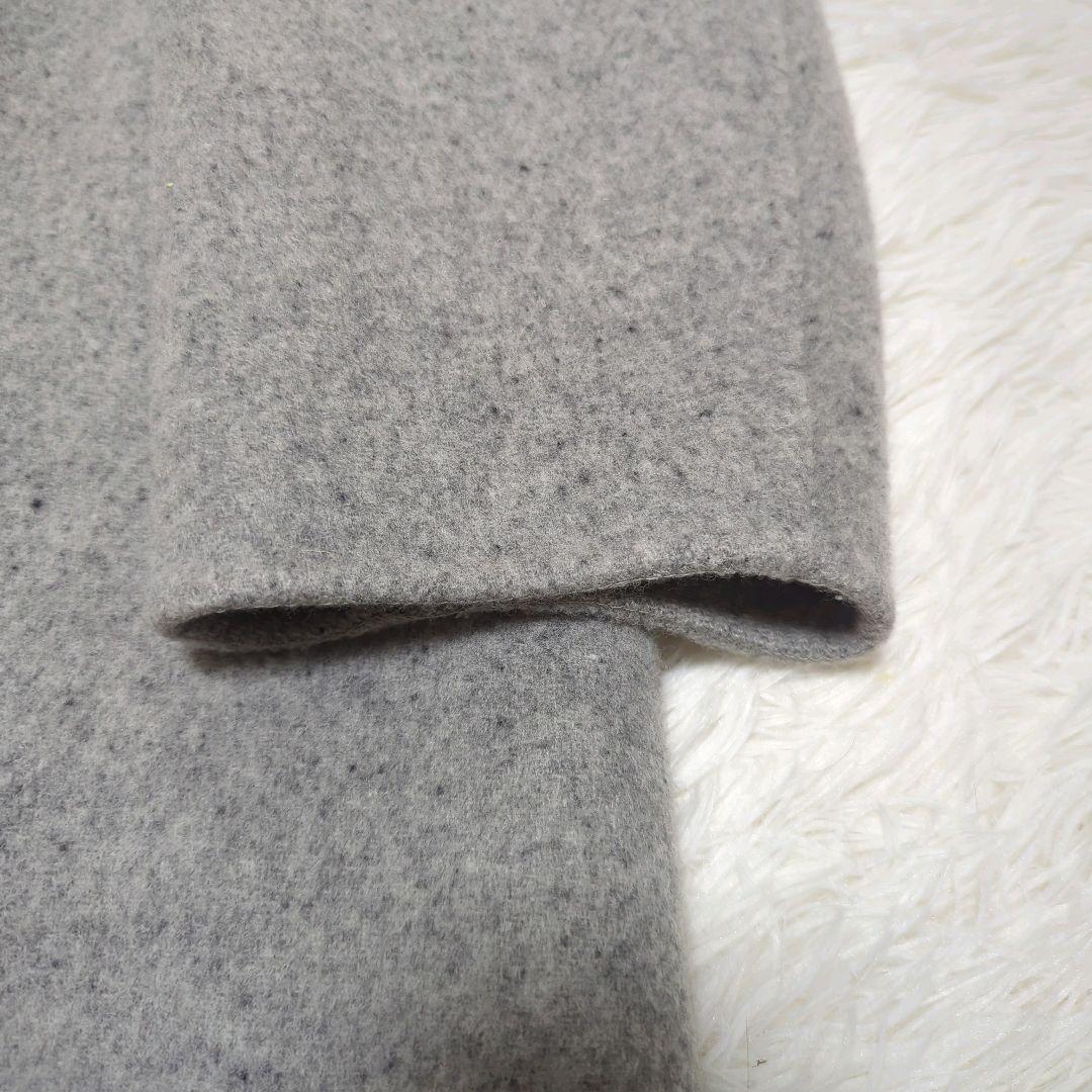 無印良品 Lサイズ カシミヤ混 ノーカラー コート MUJI Labo ダブル