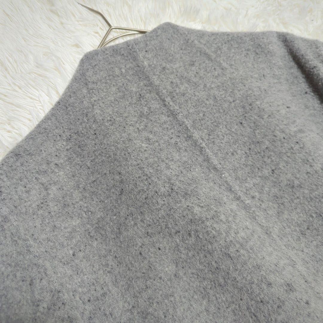 無印良品 Lサイズ カシミヤ混 ノーカラー コート MUJI Labo ダブル