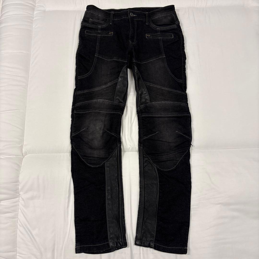 DEGNER デグナー デニム バイクパンツ ヒートガード付き Lサイズ