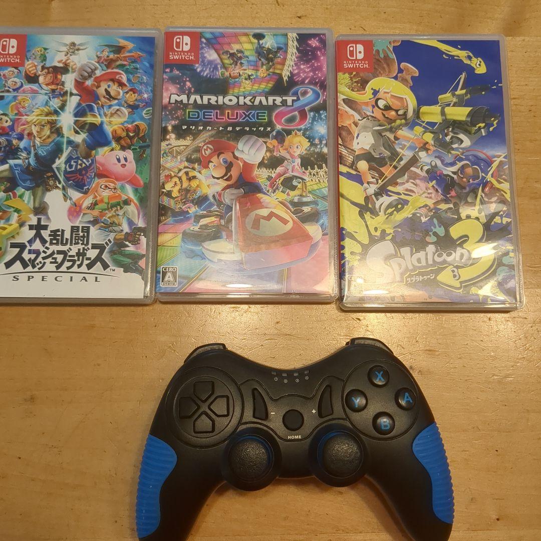 スマブラ、スプラ3、マリカ8 デラックス、SWITCH プロコン