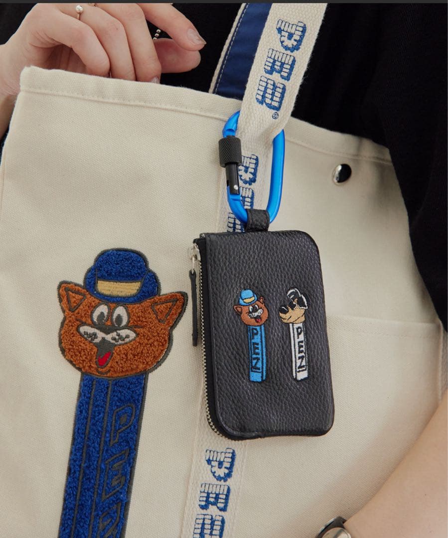 PEZ(ペッツ) ×ear】《牛革》カラビナ付きパス＆キーケース　新品未使用