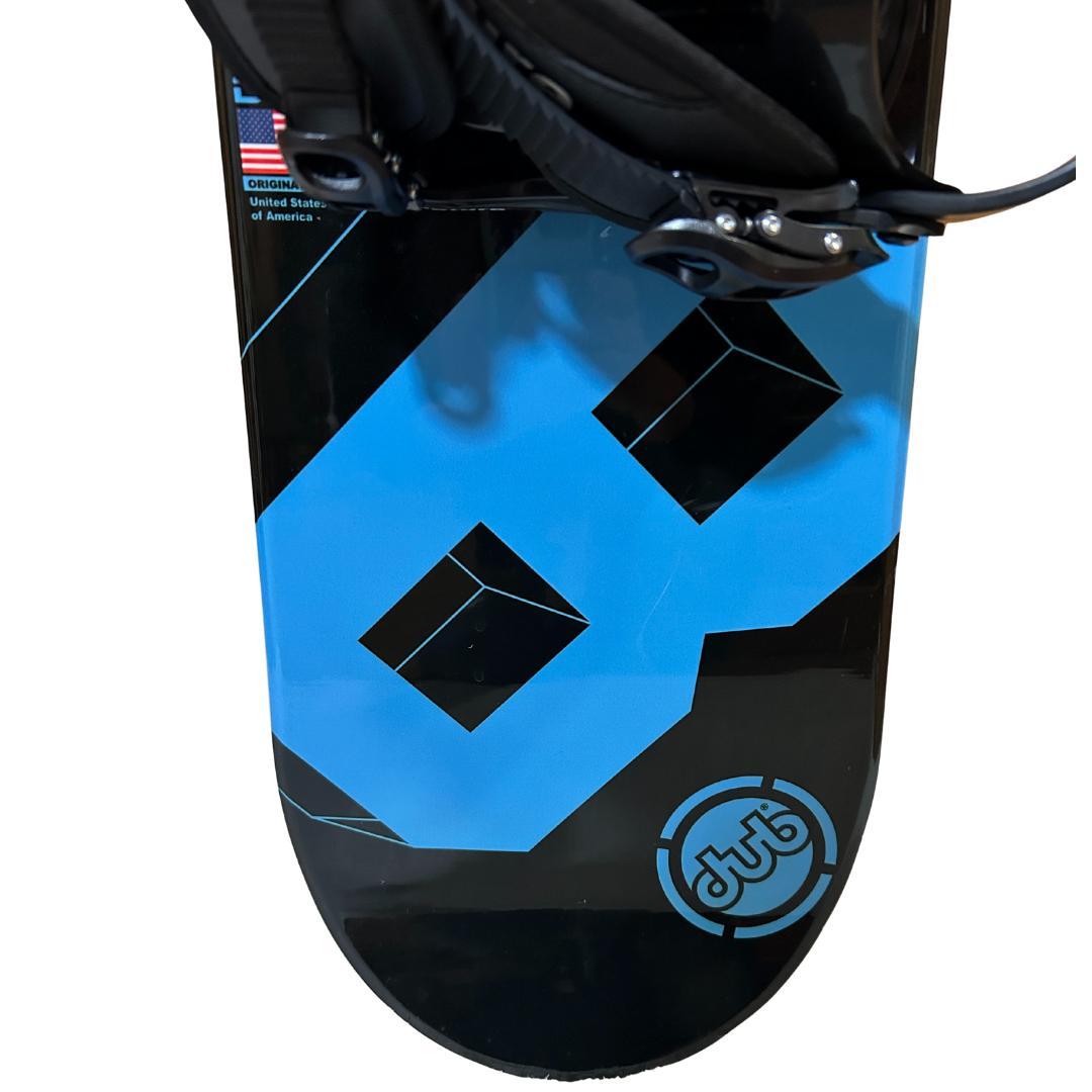 DUB ジュニアスノーボード130cm ビンディング 滑り止め＆コード付