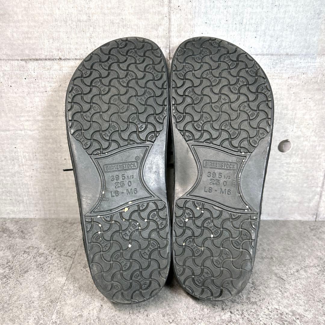 未使用級【ビルケンシュトック】パサデナ/ナロー幅/チロリアンシューズ/シボ革/黒