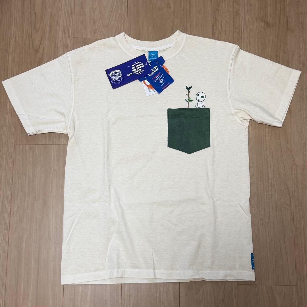 新品【GBL】もののけ姫 Good On コラボポケット刺繍Tシャツ コダマM