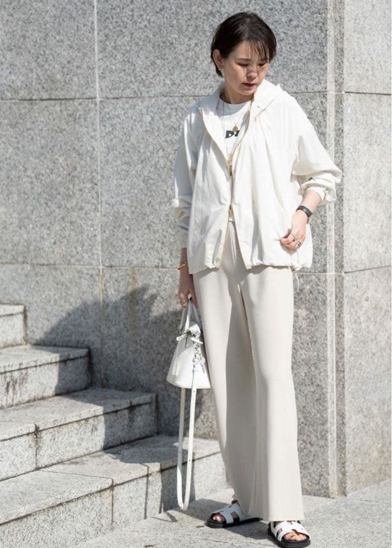 unlabel. haruka 2WAY UV ジップアップブルゾン エクリュM