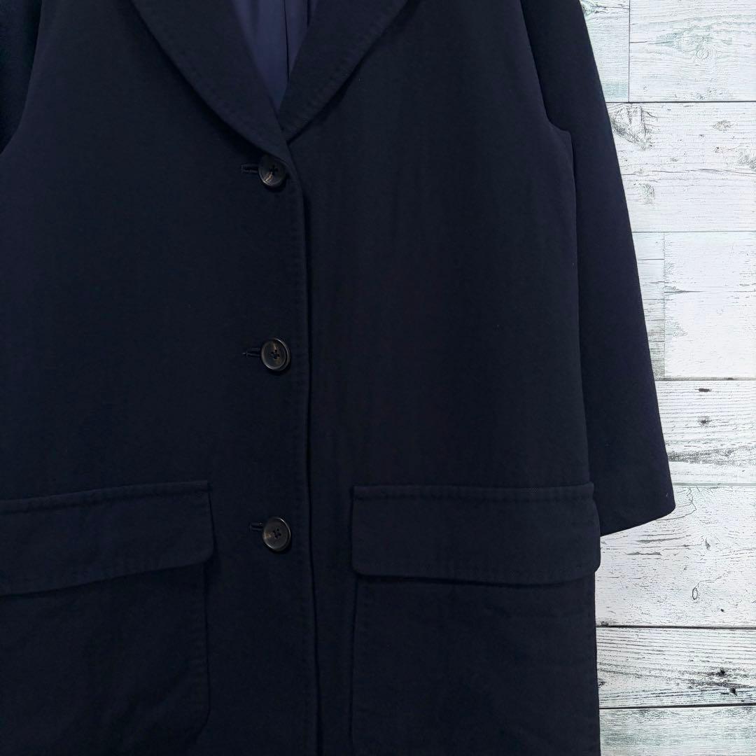 マーガレットハウエル　ワイドシルエットウールチェスターコート　ナチュラル系