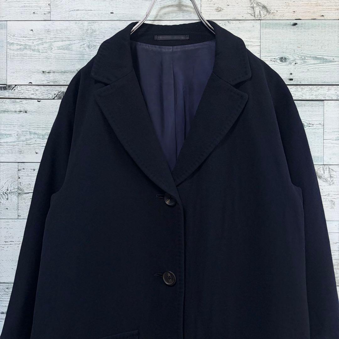 マーガレットハウエル　ワイドシルエットウールチェスターコート　ナチュラル系