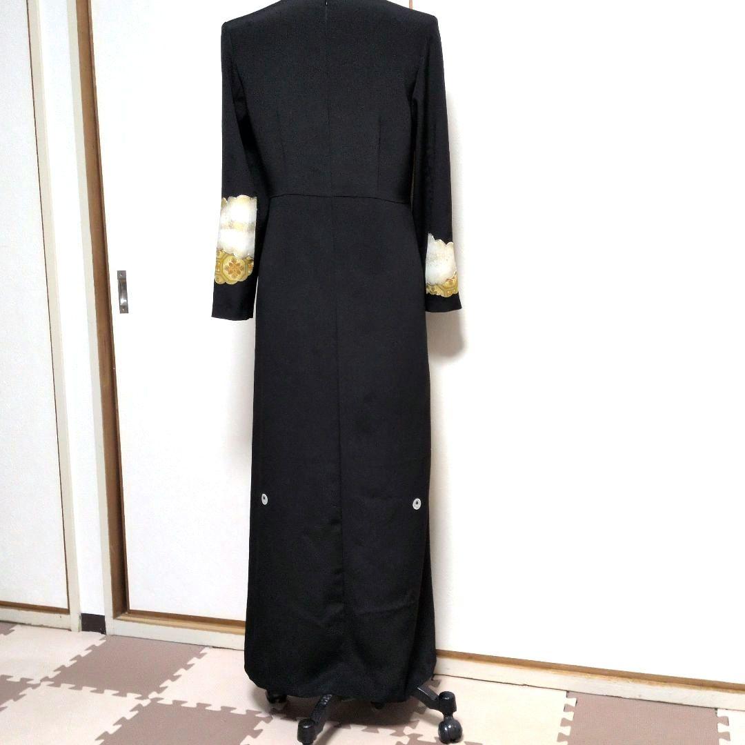 留袖リメイクAラインワンピースハレの日結婚式　発表会　卒業式パーティー13号