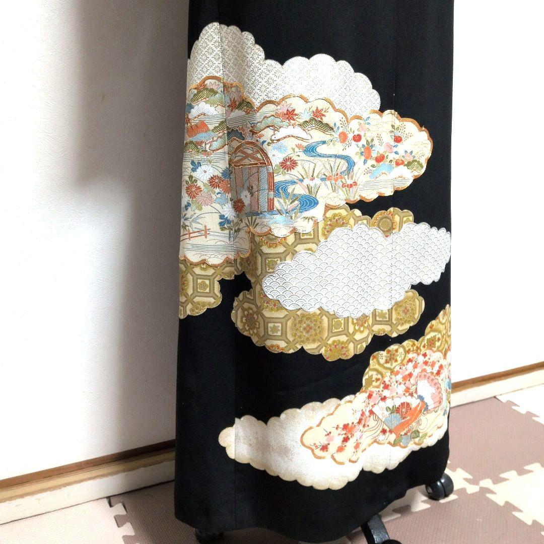 留袖リメイクAラインワンピースハレの日結婚式　発表会　卒業式パーティー13号