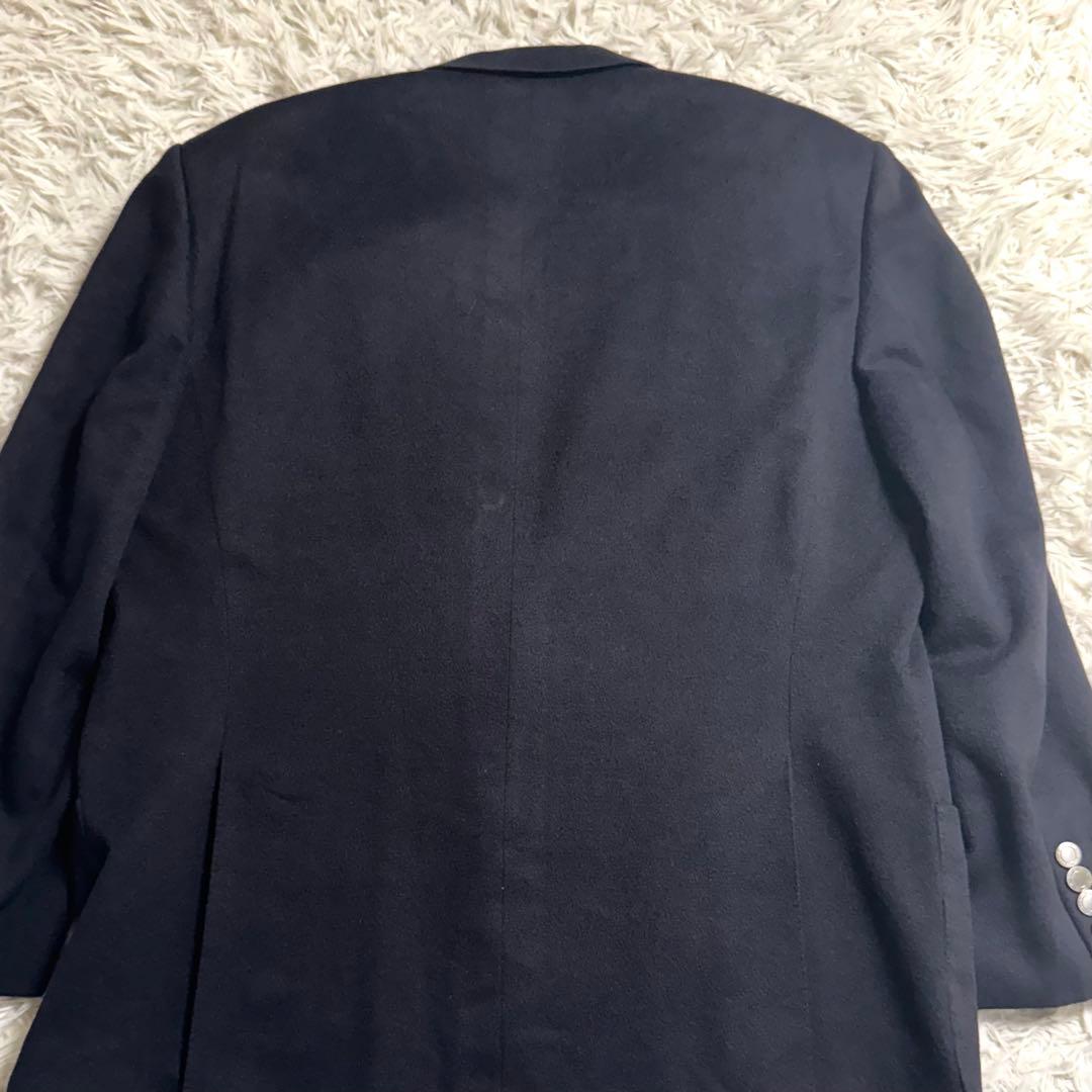 GIVENCHY カシミヤ100% テーラードジャケット　銀ボタン ネイビー