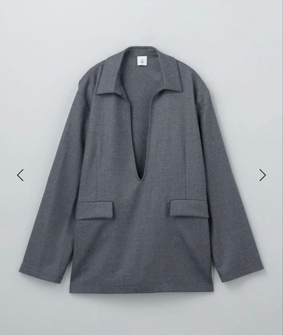 【完売品】【極美品】6(ROKU)Vネック チュニック ウール 日本製