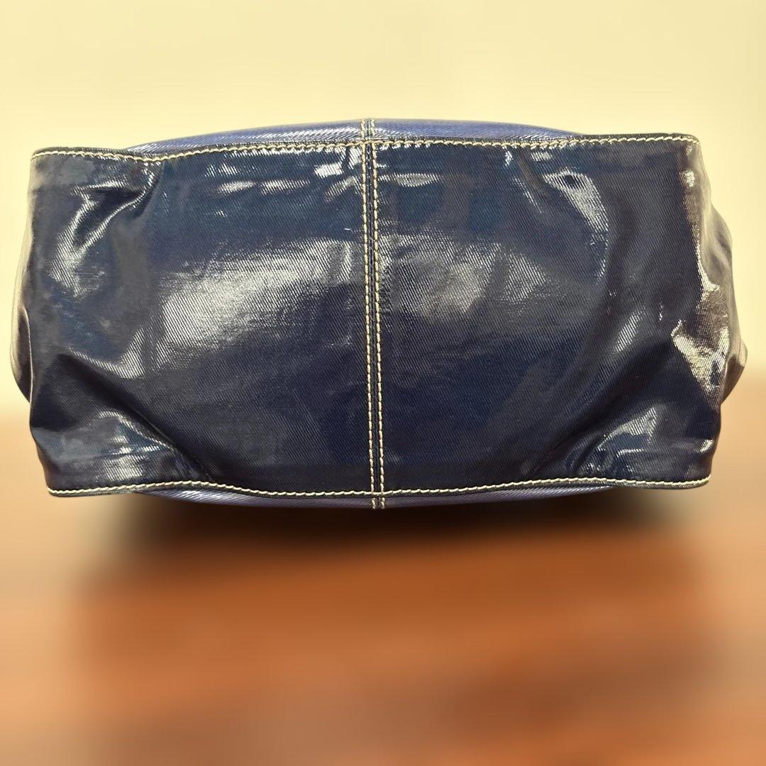 【美品】TOD'S トッズ 2way トートバッグ ショルダーバッグ ネイビー