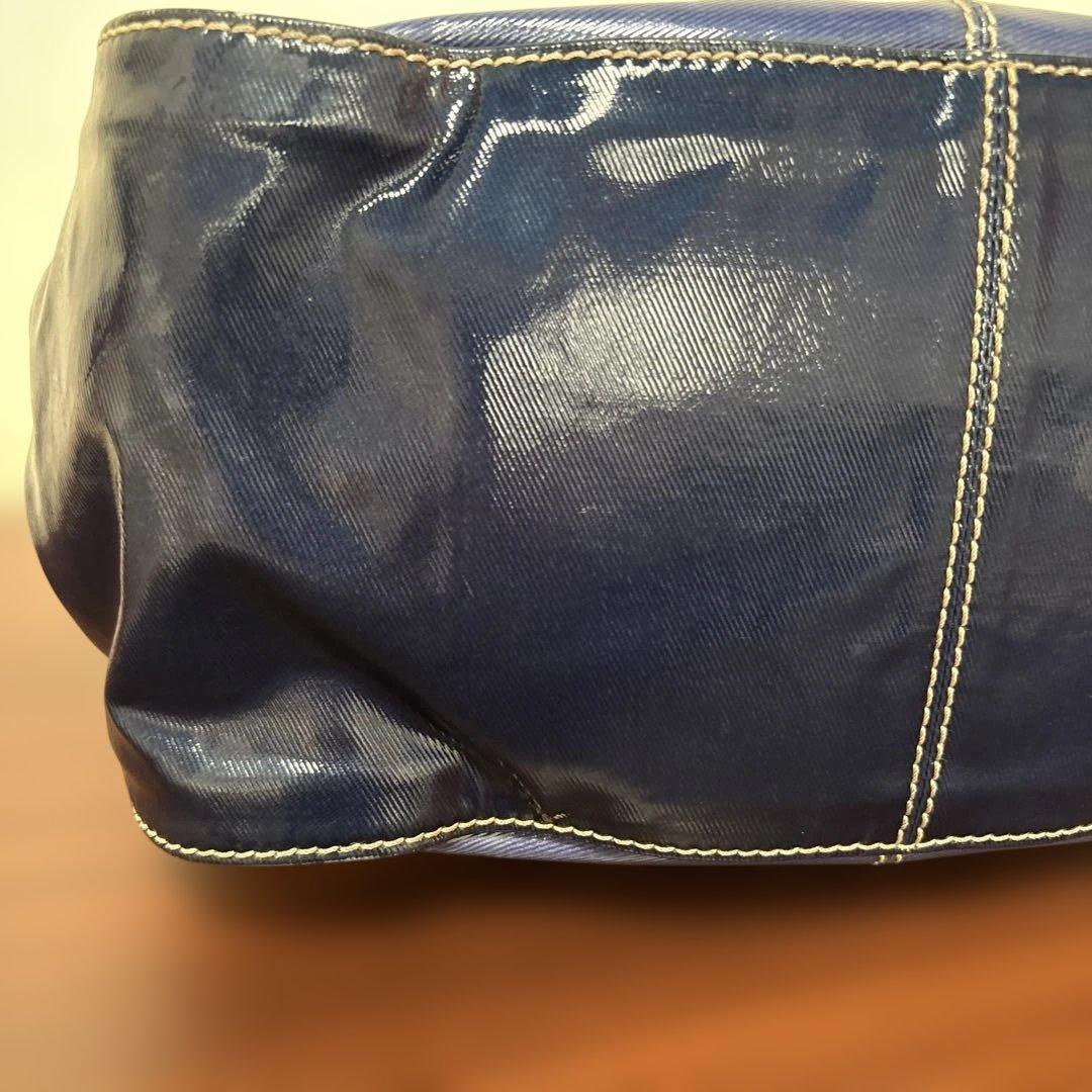 【美品】TOD'S トッズ 2way トートバッグ ショルダーバッグ ネイビー