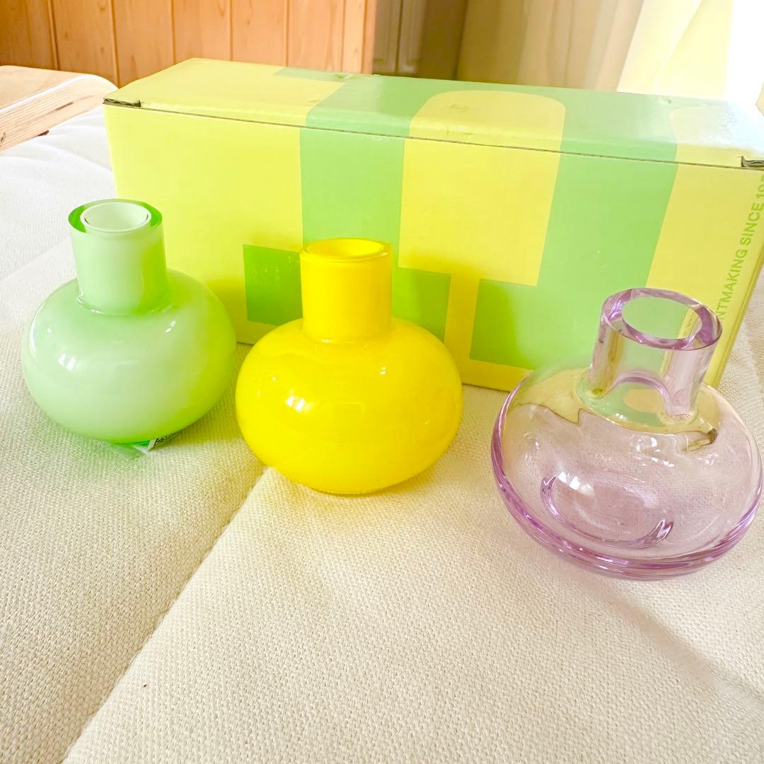 マリメッコ　フラワーベース　新品　Mini ベース 3個セット