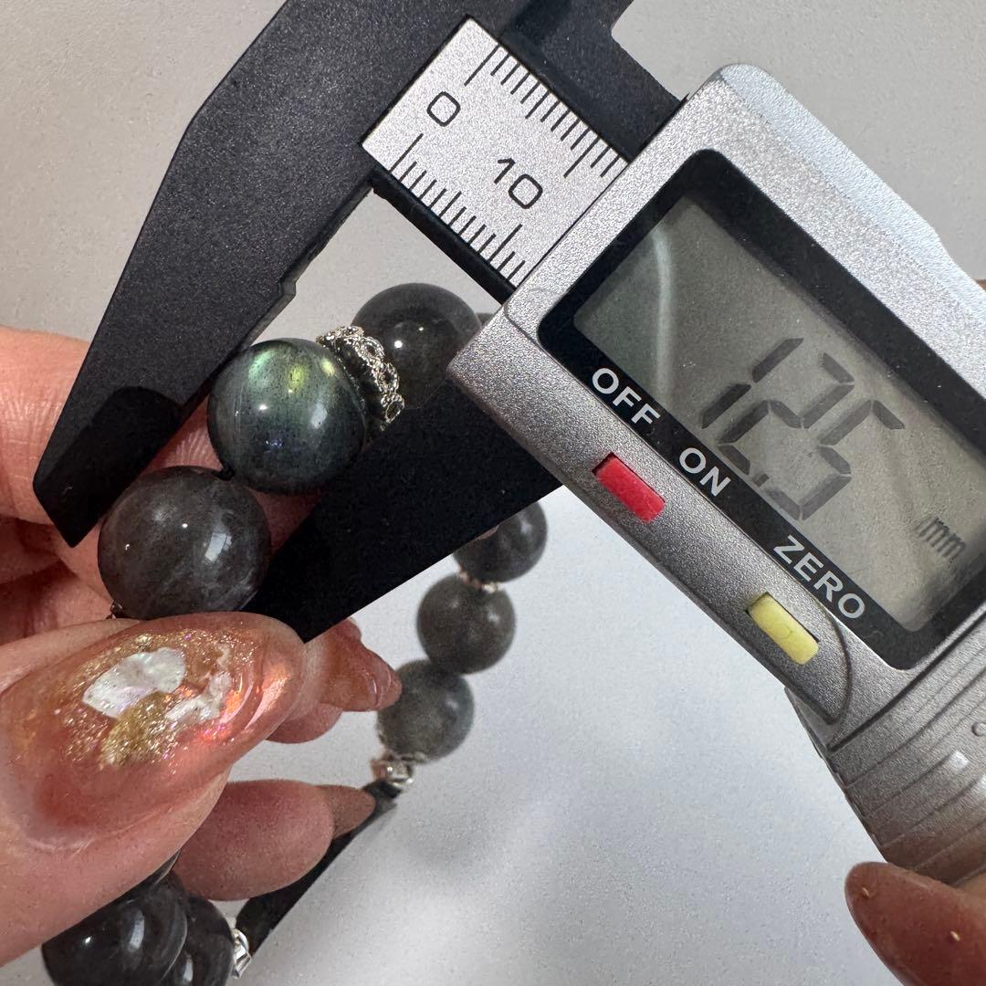 セール　一点物　天然石　ハンドメイドブレス　ラブラドライト