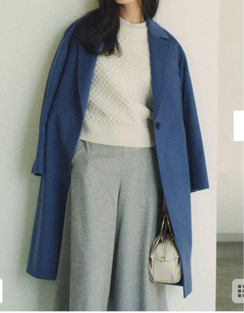 新品タグ付23区【滝沢眞規子さん着用】ウールカシミヤビーバー チェスター コート