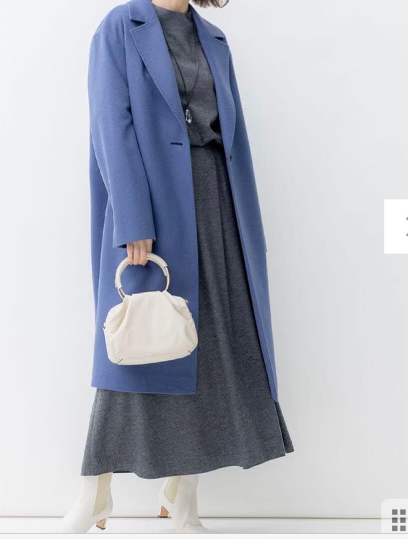 新品タグ付23区【滝沢眞規子さん着用】ウールカシミヤビーバー チェスター コート