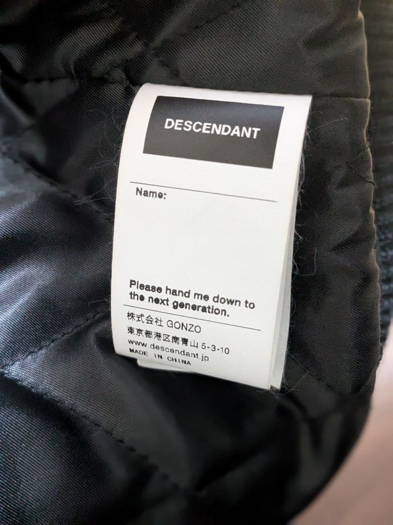 DESCENDANT FLUKE UP VARSITY JACKET サイズ3