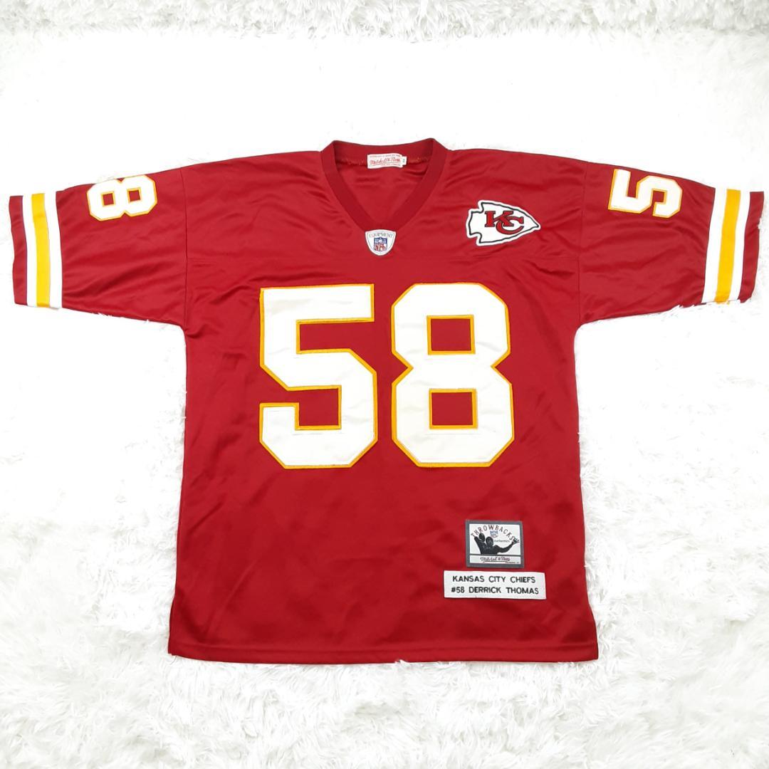美品◎NFL カンザスシティチーフス 58 D.THOMAS 復刻版ユニフォーム