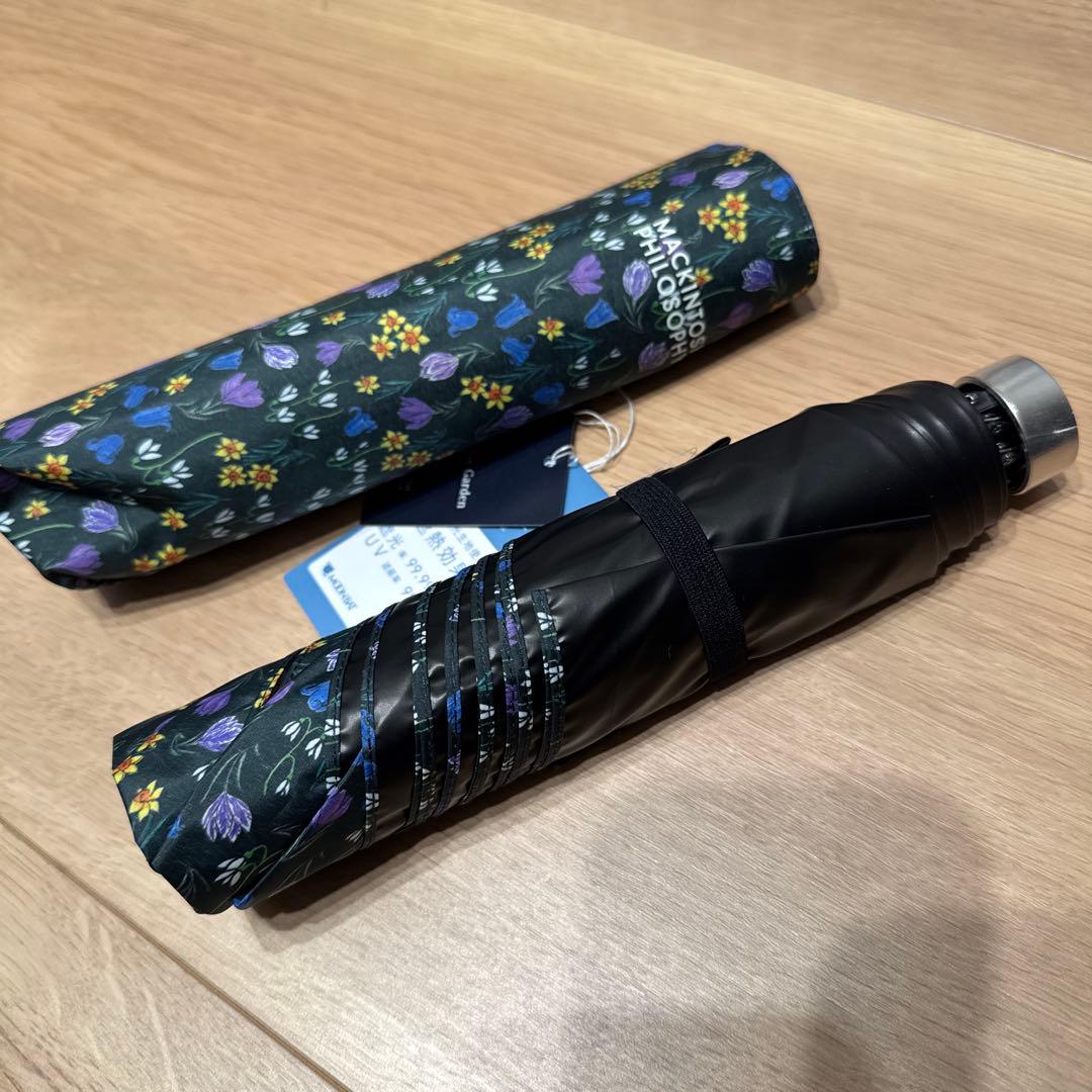 ［新品・未使用] マッキントッシュフィロソフィー晴雨兼用三つ折り傘