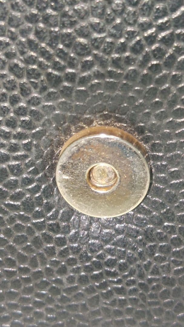 CHANEL ブラック レザー がま口財布