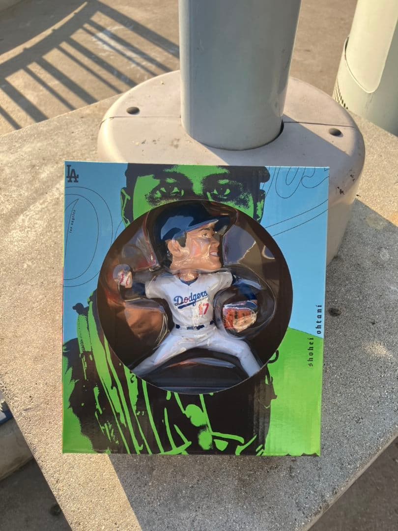 ①大谷翔平　ボブルヘッド　ピッチャー9/10配布品　ドジャース