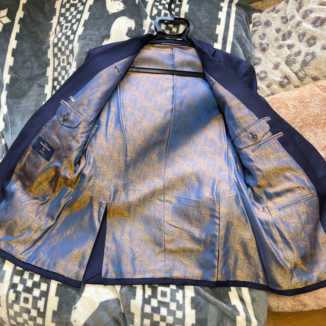 ゼニア スーツ メンズ 定価20万円 オーダーメイド 未使用に近い