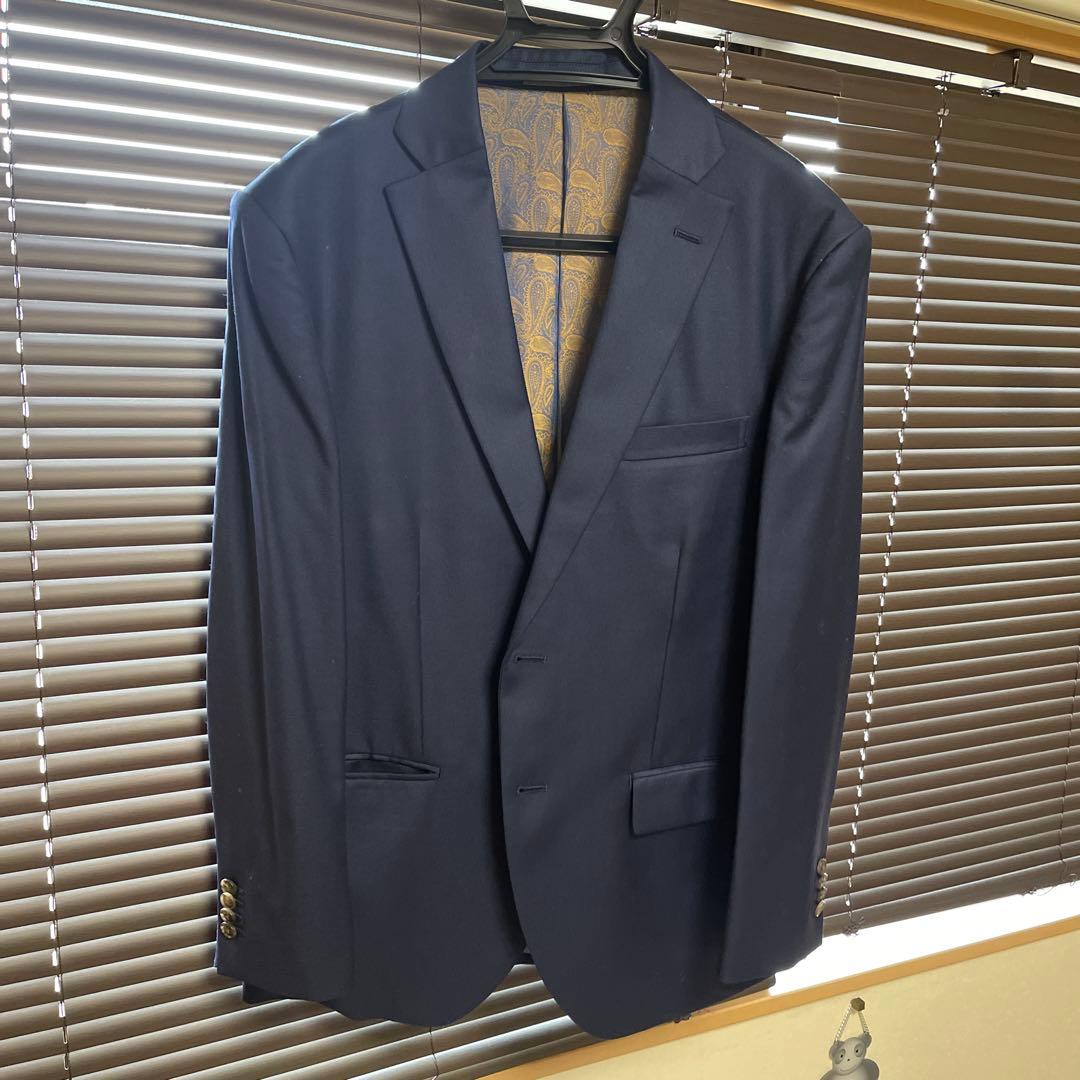 ゼニア スーツ メンズ 定価20万円 オーダーメイド 未使用に近い