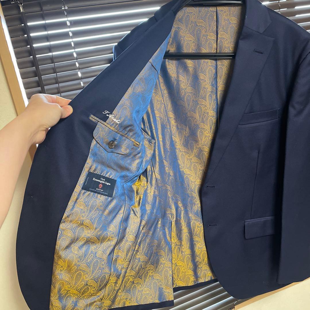 ゼニア スーツ メンズ 定価20万円 オーダーメイド 未使用に近い