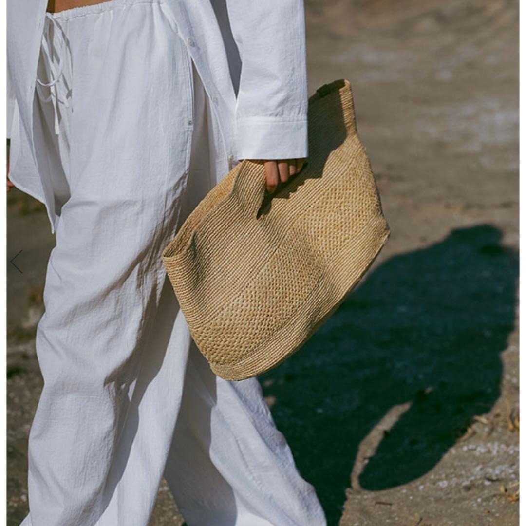 エトレトウキョウ⭐︎新品未使用⭐︎ラフィアバッグ　ブラック