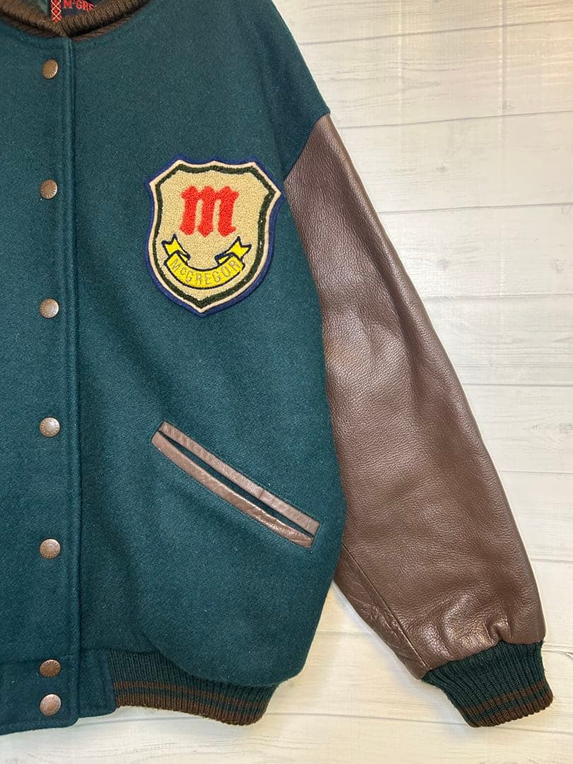 McGREGOR マックレガー　メンズ　スタジャン　牛革　Mサイズ