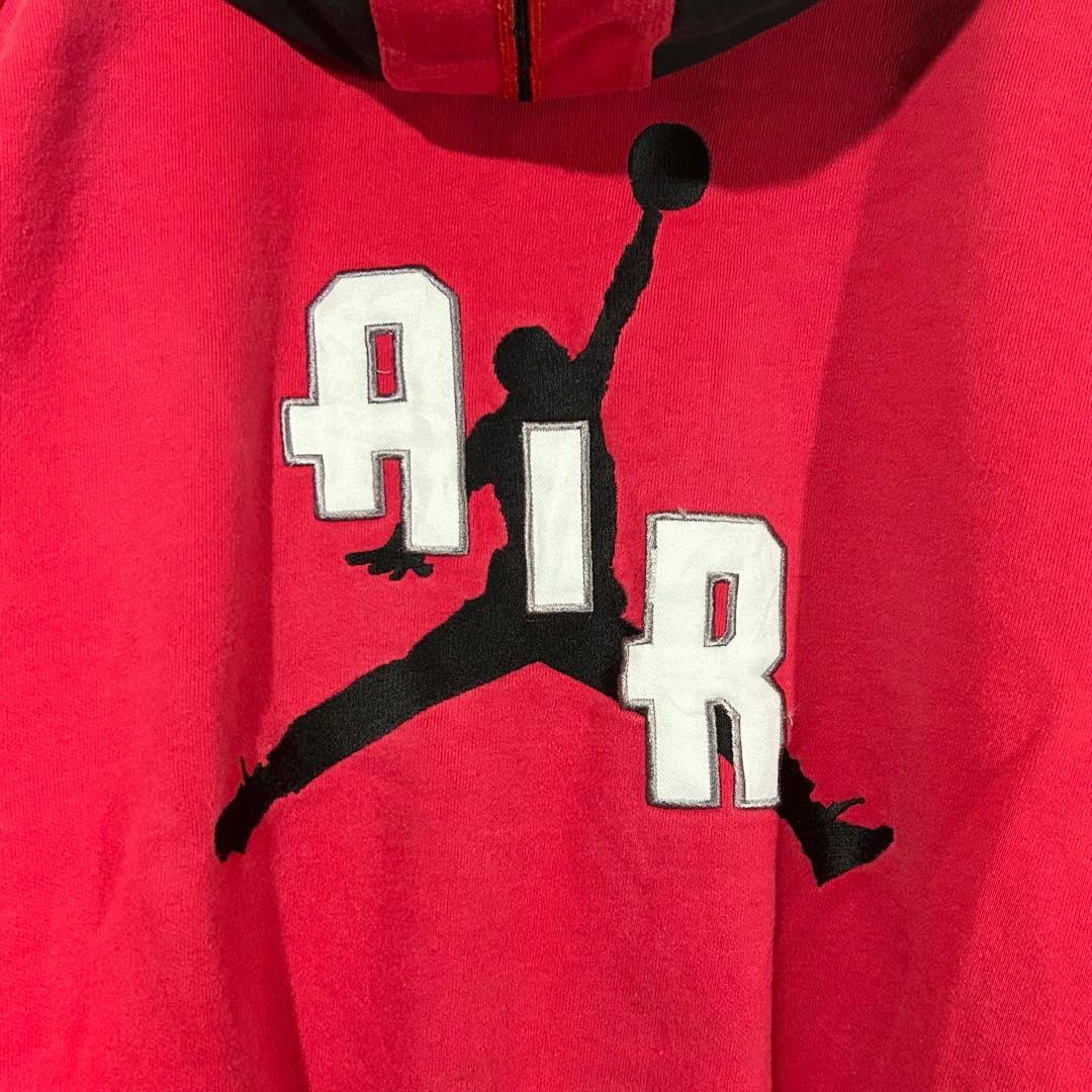 90s AIR JORDAN スウェット スタジャン パーカー ボタジャン台湾製