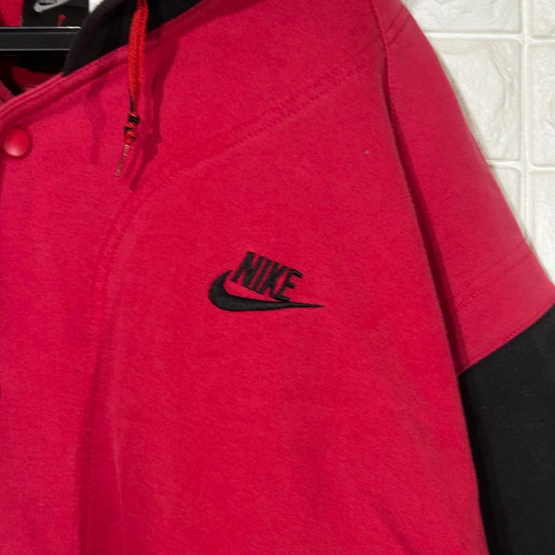 90s AIR JORDAN スウェット スタジャン パーカー ボタジャン台湾製