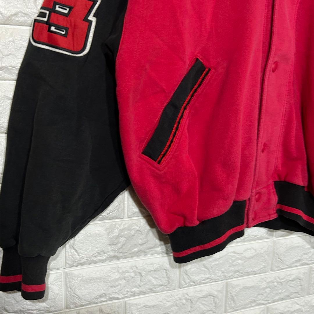 90s AIR JORDAN スウェット スタジャン パーカー ボタジャン台湾製