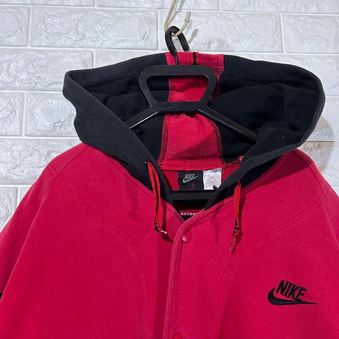 90s AIR JORDAN スウェット スタジャン パーカー ボタジャン台湾製