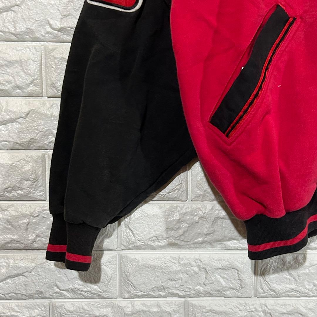 90s AIR JORDAN スウェット スタジャン パーカー ボタジャン台湾製