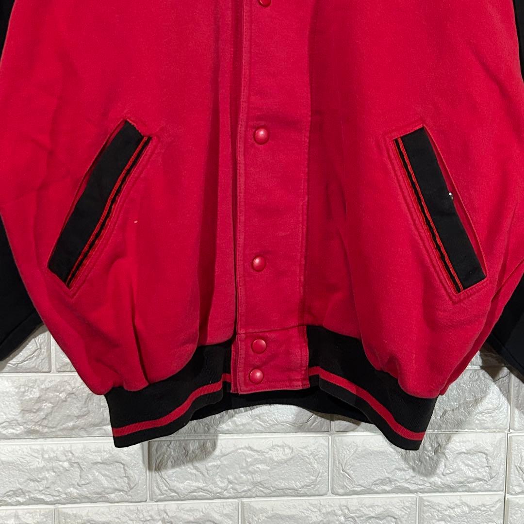 90s AIR JORDAN スウェット スタジャン パーカー ボタジャン台湾製