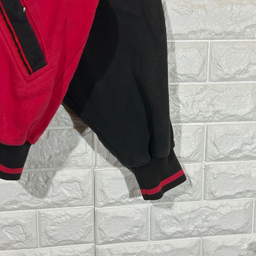 90s AIR JORDAN スウェット スタジャン パーカー ボタジャン台湾製