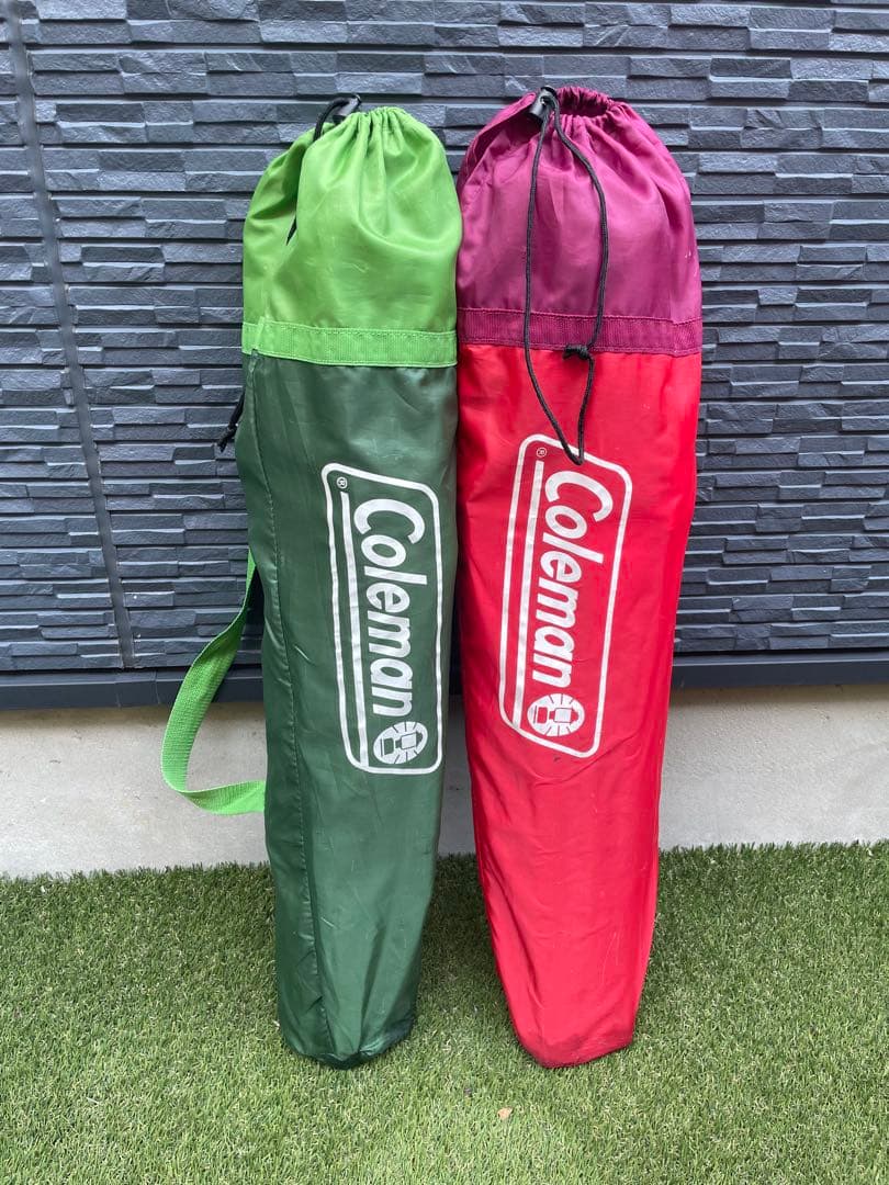 【美品】Coleman スリムチェア2脚セット　アウトドア用