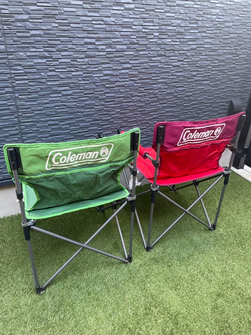 【美品】Coleman スリムチェア2脚セット　アウトドア用
