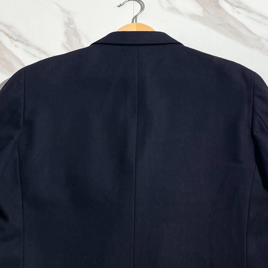 美品 ジェイプレス XLサイズ ダブル 紺ブレザー 金ボタン ネイビー 【174
