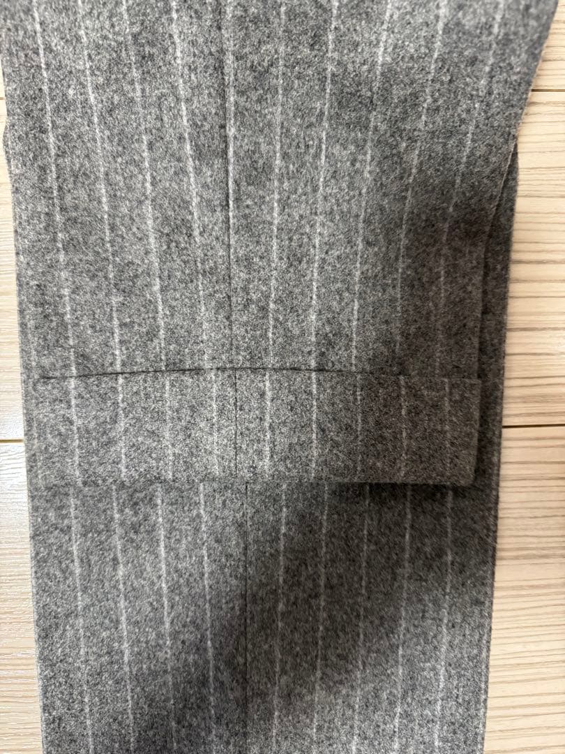 guji RING JACKET FOXミディアムグレーダブルスーツ 46美品